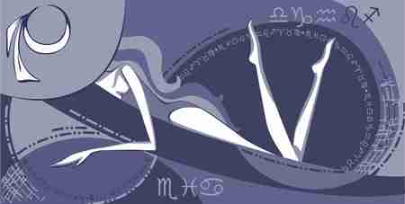 Vector girl lying in hammock relaxing and dreamingのイラスト素材