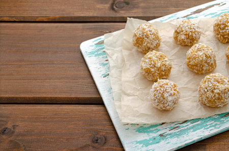 nutrition for athletes healthy snack. homemade healthy energy balls made from natural ingredients...