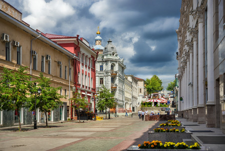 Beautiful house at the intersection of Bauman and Musa Jalilのeditorial素材