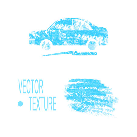 Chaotic hand-drawn diagonal strokes and scratches. Element for grunge design. Vector illustrationのイラスト素材