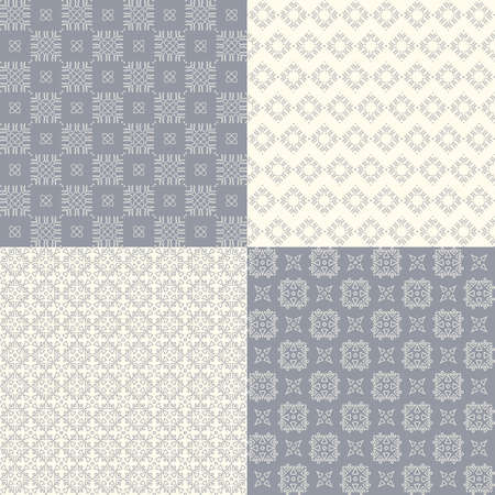 Set of beautiful geometric seamless pattern. Can be used for textiles, wallpaper, surfaces, site design, and as a background for cards and invitationsのイラスト素材