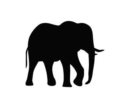 The black elephant silhouette