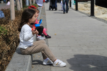 Limassol, Cyprus - March 10, 2013 - Children. Annual Carnival Procession.のeditorial素材