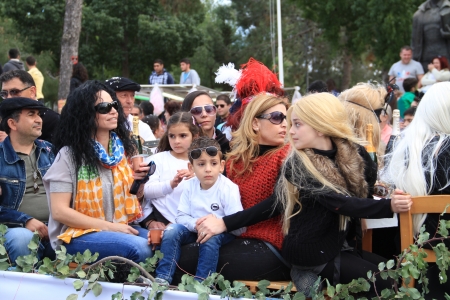 Pafos, Cyprus - March 16, 2013 - Children. Annual Carnival Procession.のeditorial素材