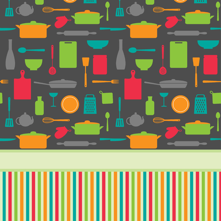 Cute colorful menu vector template with place for textのイラスト素材