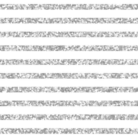 Seamless pattern of silver stripes. Vector texture with sparkle lines for invitation, card, wedding, holiday backgroundのイラスト素材