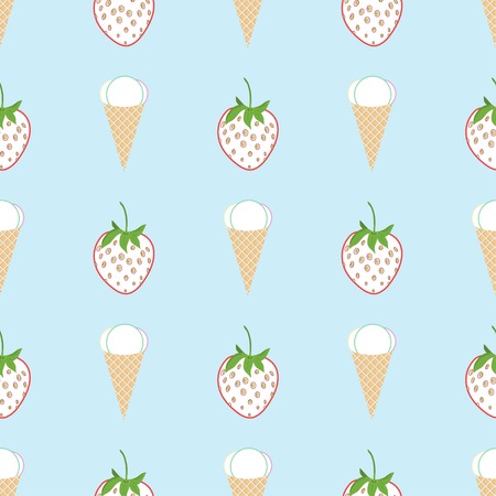 Gentle summer patternのイラスト素材