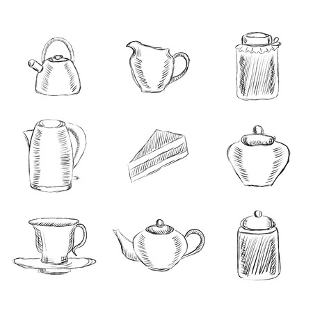 Tea icons setのイラスト素材