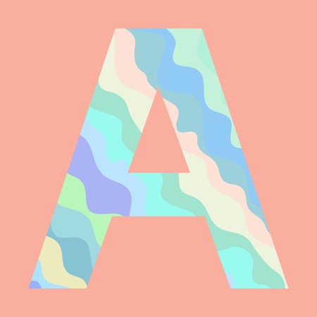 The letter A. Element of alphabetのイラスト素材