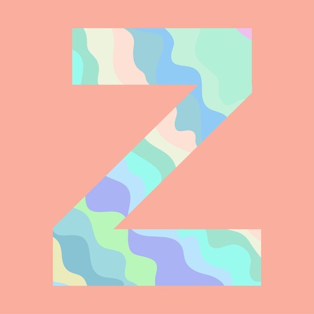 The letter Z. Element of alphabetのイラスト素材