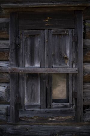 wooden windowの写真素材