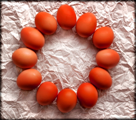Easter card, Easter eggs, Retro spring backgroundの写真素材
