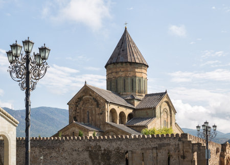 Svetitskhoveli Cathedral (UNESCO World Heritage site), Mtskheta, Georgiaの写真素材