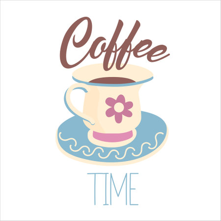 Happy Thanksgiving Lettering - Coffee Timeのイラスト素材