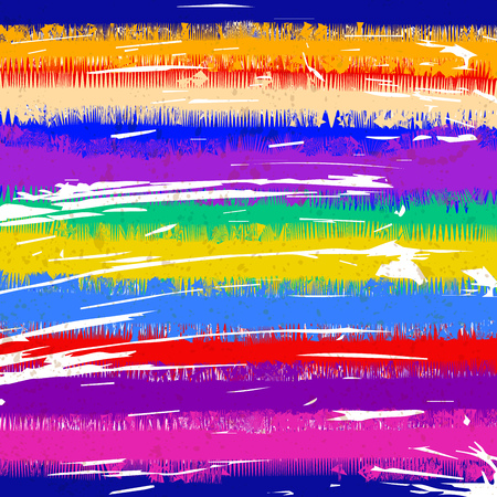 Colorful abstract  background with strokes and splashes vector illustration. Abstract hand drawn grunge backgroundのイラスト素材