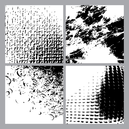 Set of grunge texture background vector illustrationのイラスト素材