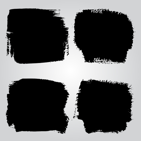 Set of grunge banners vector illustration. Abstract background textureのイラスト素材