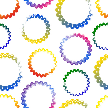 Seamless pattern background with wave circles shape. Grunge elementsのイラスト素材