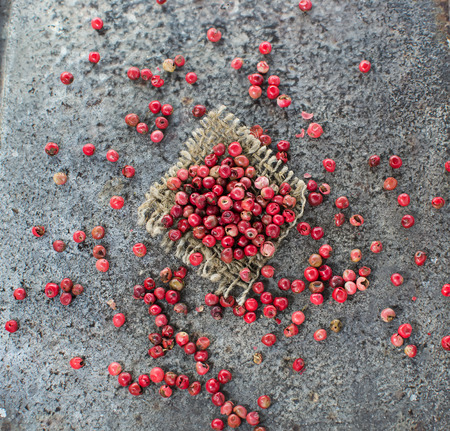 Rose pepper in grunge backgroundの写真素材