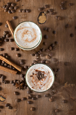 Ice coffee with creamの写真素材