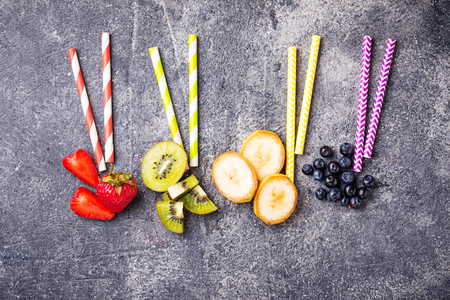 Ingredients for cooking healthy smoothiesの写真素材