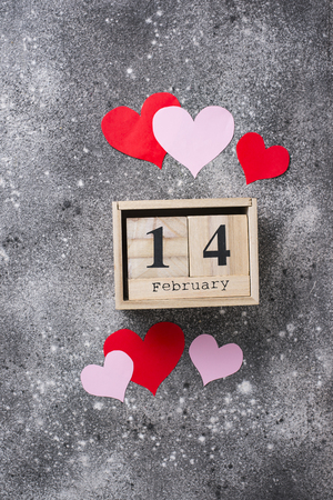 Valentines Day background with  heartsの写真素材