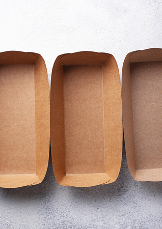 Eco friendly fast food containersの写真素材