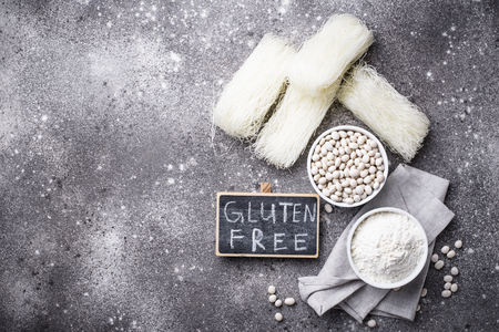Gluten free  bean flour and noodle funchozaの写真素材