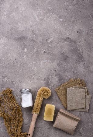 Zero waste natural accessories for cleaningの写真素材