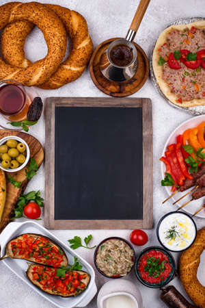 Traditional Turkish or Middle eastern dishesの写真素材