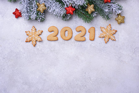 Gingerbread New Year cookies 2021