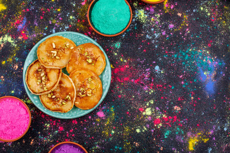 Traditional Indian Holi food malpua