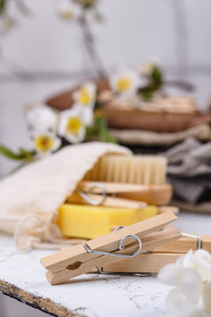 Zero waste wooden clothes pin