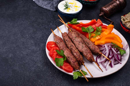 Lula kebab, Traditional Turkish or Caucasian dishの写真素材