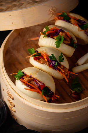 Taiwanese gua bao, Asian hamburgerの写真素材