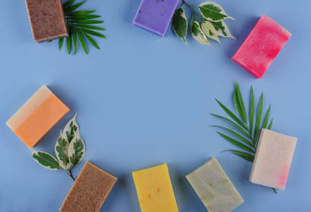 Natural organic soap. Skincare conceptの写真素材