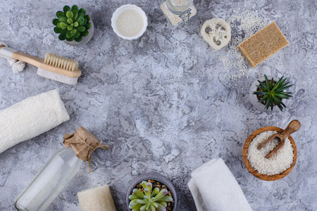 Rice water. Fermented beauty cosmeticの写真素材