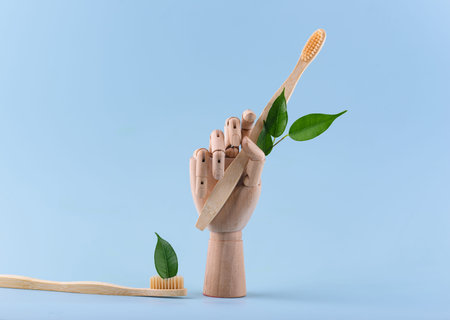 Bamboo toothbrush, zero waste care products