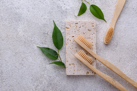 Bamboo toothbrush, zero waste care products