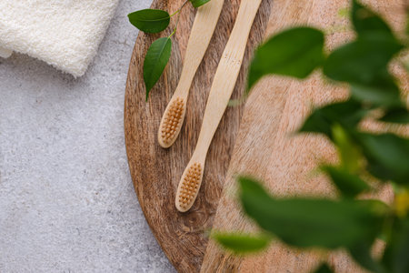 Bamboo toothbrush, zero waste care products