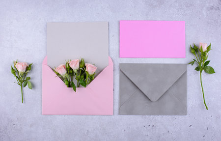 Wedding invitation card. Save the date concept