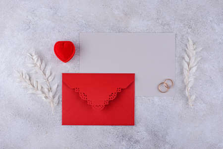 Wedding invitation card. Save the date conceptの写真素材