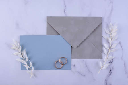 Wedding invitation card. Save the date conceptの写真素材