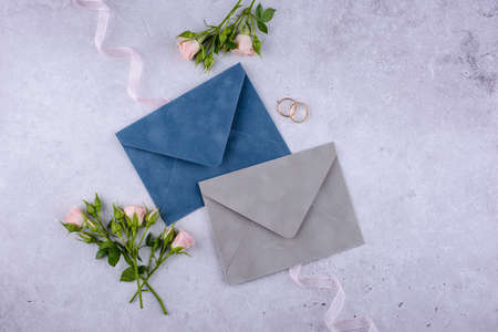 Wedding invitation card. Save the date conceptの写真素材