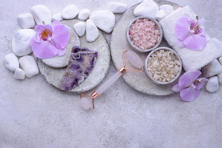 Spa concept. Natural beauty cosmetics