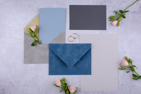 Wedding invitation card. Save the date conceptの写真素材