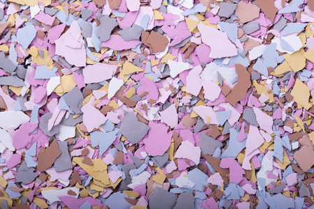 Colorful concrete chips for making terrazzo
