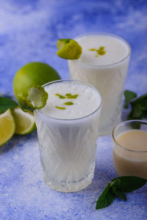 Brazilian white lemonade or limeade.の写真素材