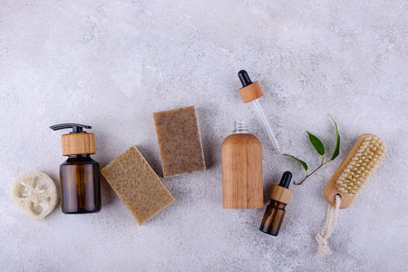Eco friendly cosmetic bamboo bottle