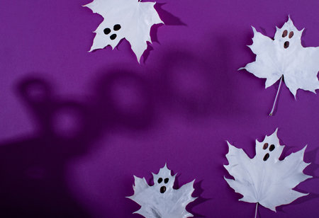Halloween background with text Booの写真素材